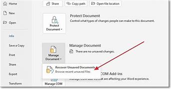 Image result for Recover Unsaved Word Document Windows 11