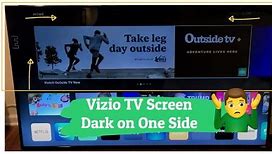 Image result for Vizio TV Half Screen