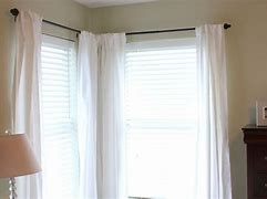 Image result for Corner Window Curtain Rod