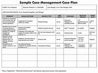 Image result for Case Management Service Plan Template