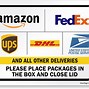 Image result for Package Delivery Signs