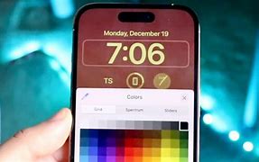 Image result for iPhone Change Color of Time On Lock Screen