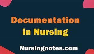 Image result for Documentation in Nursing