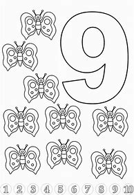Image result for 9 Coloring Page