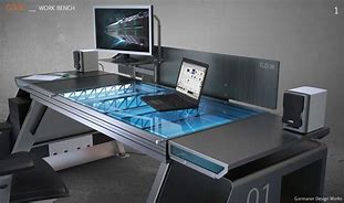 Image result for Executive Computer Bench Type Work Table