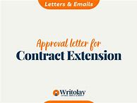 Image result for Choronology Paper Extension of Contract