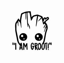 Image result for Baby Groot Tattoo Stencil