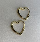 Image result for Gold Heart Earrings