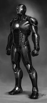 Image result for Black Iron Man Costume