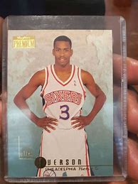 Image result for Allen Iverson Rookie Year Card