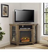 Image result for Corner Fireplace Heater TV Stand