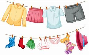Image result for Hanging Clothes Cartoon