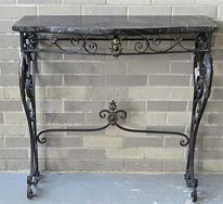 Image result for Wrought Iron Console Table