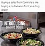Image result for Pizza Place Salad Meme