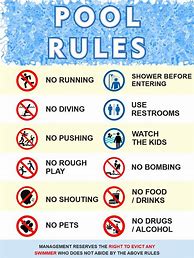 Image result for Pool Safety Rules