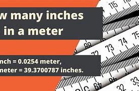 Image result for How Many Inches Are in a Meter