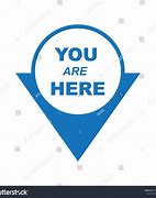 Image result for Blue You Are Here Sign