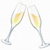 Image result for Champagne and Glasses Clip Art