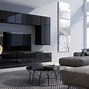 Image result for Black Modern Wall Units
