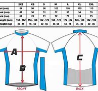 Image result for Cycling Jersey Size Chart