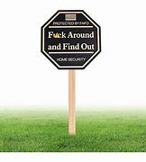 Image result for Front of Home Security Signs