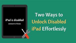 Image result for How to Unlock a Disabled Apple iPad