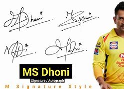 Image result for MS Dhoni Signature