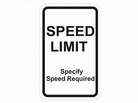 Image result for Blank Speed Limit Sign
