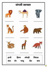 Image result for Sarvahari All Animals in Hindi