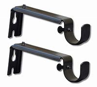 Image result for Curtain Rod Bracket Extensions