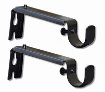 Image result for Curtain Rod Brackets 6 Inch