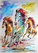 Image result for Drawings of Wild Horses Running