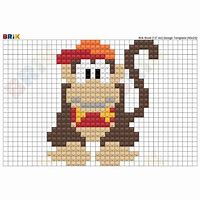 Image result for Diddy Kong Pixel Art