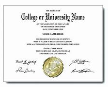 Image result for University Graduation Certificate