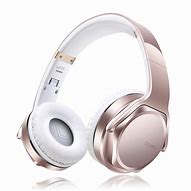 Image result for Rose Gold Bluetooth Headphones Retractable