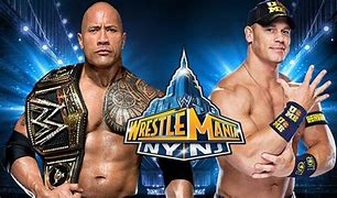 Image result for WWE Wrestlemania 29 The Rock vs John Cena