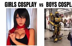 Image result for Boys vs Girls WW2 Cosplay Memes