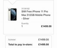 Image result for iPhone 11 Pro Max Receipt