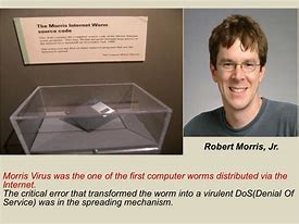 Image result for Photo of Robert Morris Who Is Made First Worm