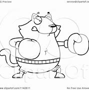 Image result for Boxing Cat Cartoon