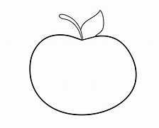 Image result for Outline of Cartoon Apple