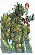 Image result for Rocket Raccoon and Groot Drawing