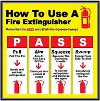 Image result for How to Use Fire Extinguisher Pass