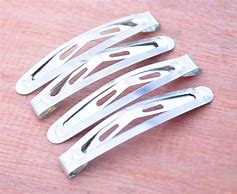 Image result for Silver Snap Hair Clips