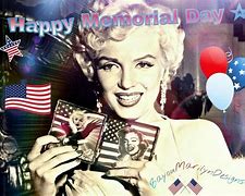 Image result for Marilyn Monroe American Flag Memorial Day