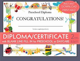Image result for Day Care Certificate Template
