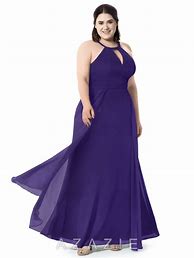 Image result for Purple Plus Size Bridesmaid Dress
