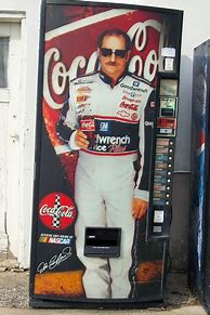 Image result for Dale Earnhardt Coca-Cola Machine Front