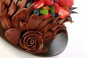Image result for Chocolate Leaves for Cake Decorating
