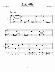 Image result for Your Reality Flute Sheet Music